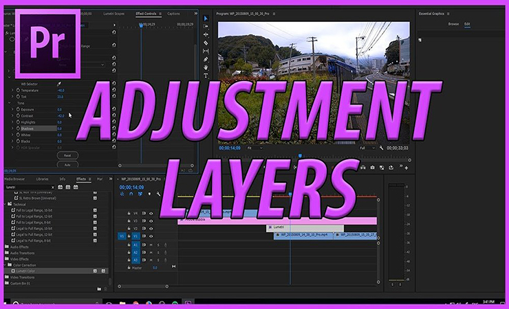 របៀបប្រើ Adjustment layer ក្នុង Adobe Premiere